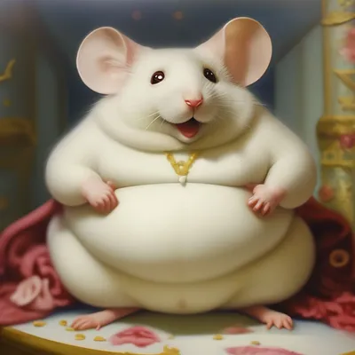 Очень толстая мышь» — создано в Шедевруме