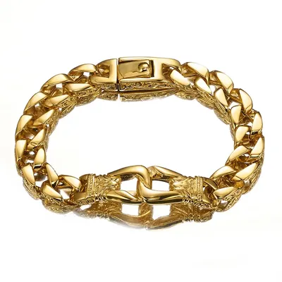 Sexy Women Bracelet Gold Metal Fashion Jewelry Chunky Chain Thick Links  Textured | eBay