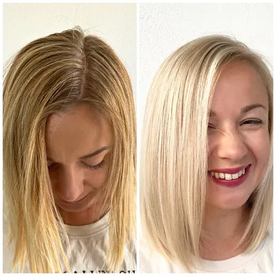 Тонирование волос после мелирования фото до и после 83 фото
