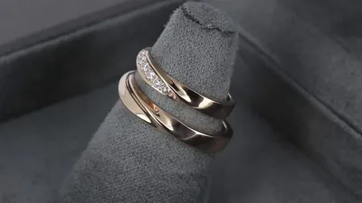 Тонкие парные обручальные кольца с бриллиантами - YouTube