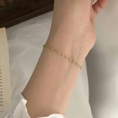 Женские тонкие браслеты-цепочки из 18-каратного золота на заказ из  стерлингового серебра оптом от производителя ювелирных изделий - оптовая  продажа ювелирных изделий на заказ