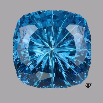 Swiss Blue Topaz Starbrite™ Cut 25.26 carats | John Dyer Gems