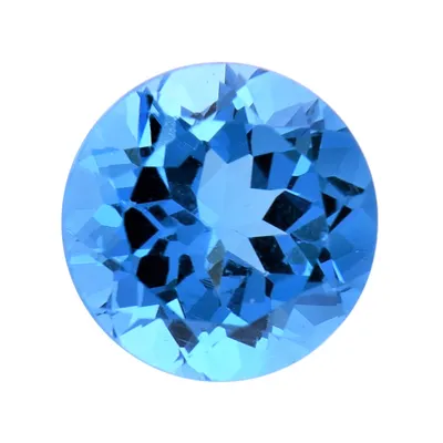 4mm Swiss Blue Topaz Round Cut Natural Gemstone for Elegant Jewellery  Creations