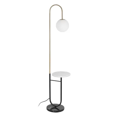 Торшер со столиком Arte Lamp A9201PN-1WH COMBO под лампу 1xE27 60W от  официального дилера Arte Lamp