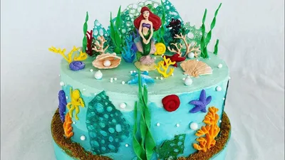 Cake Princess Ariel / торт принцесса Ариэль - YouTube