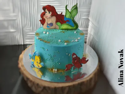 Торт Русалочка Ариэль | Mermaid birthday cakes, Royal icing cakes, Mermaid  cakes