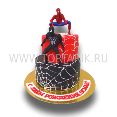 Детский торт для мальчика \"Человек-паук (Spiderman)\" можно приобрести по  цене от 2750.00 рублей