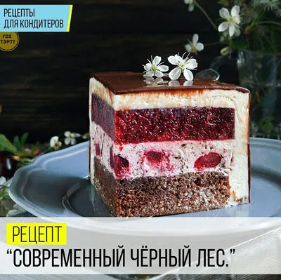 Торт «Черный лес» с пряной начинкой | Торт черный лес, Торт, Техники  украшения торта