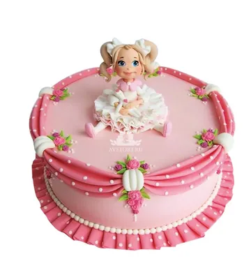 торт принцессе на 1 год