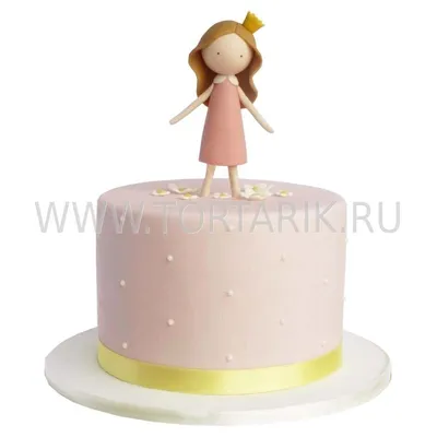Торт с Короной для маленькой принцессы 06073220 стоимостью 7 850 рублей -  торты на заказ ПРЕМИУМ-класса от КП «Алтуфьево»