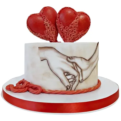 Торт \"два сердца\" - торты на годовщину — на заказ в городе Москва