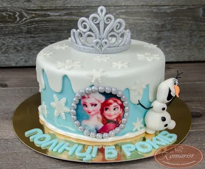 PrinTort Сахарная картинка на торт девочке Холодное сердце Эльза
