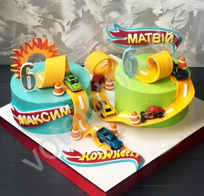 Торты Машины «HOT WHEELS» - 5 фото с ценами. Торты на заказ в Москве с  доставкой от КП «Алтуфьево»