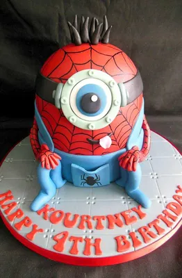 Декор торта человек паук - 68 фото
