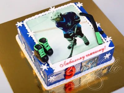 Торт хоккеисту | Тематически оформленные торты, Тематические торты,  Спортивные торты