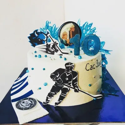 Торт хоккей №7418 купить по выгодной цене с доставкой по Москве.  Интернет-магазин Московский Пекарь