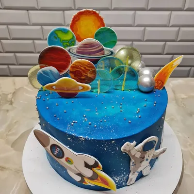 красивые торты, торт, торт космос, красивый синий торт, торт украшенный  космическим кремом - The-wedding.ru