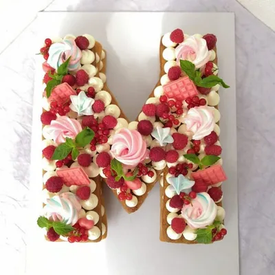 Тортик буква М | Шани Кейкс