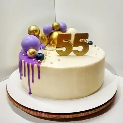 Торт на 55 лет маме — на заказ по цене 950 рублей кг | Кондитерская Мамишка  Москва