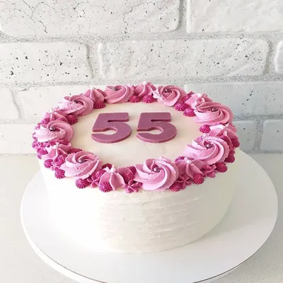 Торт для женщины на 55 лет «Любимой мамочке»