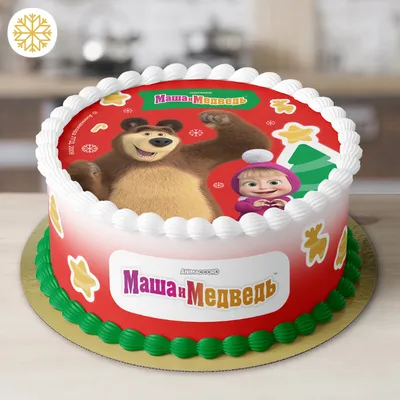 торт Маша и медведь с вишнями внутри торта | идея украшения | торт на заказ  - YouTube