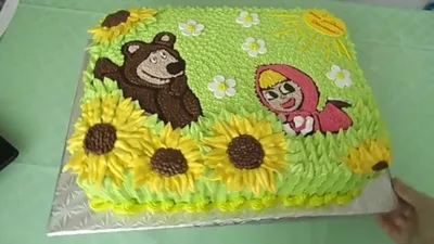 Торт маша и медведь из крема фото фото