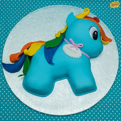К празднику детский торт \"Радужный мир пони\"