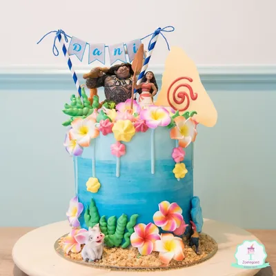 Помним Моану?) чуть другой вариант 🌊 такая она хорошенькая 😍 | Cartoon  birthday cake, Creative birthday cakes, Disney cakes