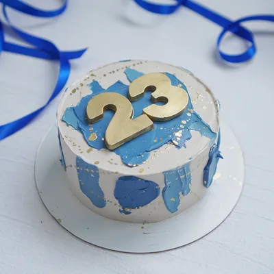 Корпоративный торт на 23 февраля — на заказ по цене 950 рублей кг |  Кондитерская Мамишка Москва