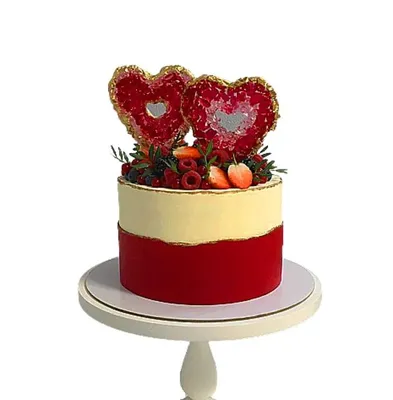 Торт на годовщину свадьбы 40 лет №12714 купить по выгодной цене с доставкой  по Москве. Интернет-магазин Московский Пекарь