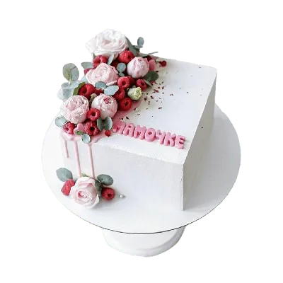 Юбилейный торт с розами и шарами 13119721 на день рождения мамы мастикой  стоимостью 5 650 рублей - торты на заказ ПРЕМИУМ-класса от КП «Алтуфьево»