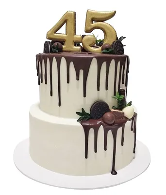 Торт на 45 лет мужчине: выбрать идеальный десерт на день рождения