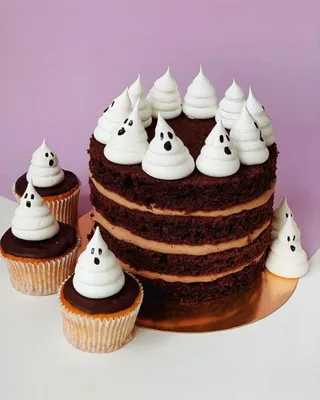 Волосатый торт на хэллоуин на заказ с доставкой недорого, фото торта, цена  в интернет-магазине