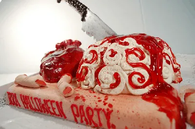 Торт в стиле Хэллоуин для детей — купить по цене 900 руб/кг | Интернет  магазин Promocake Москва
