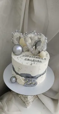 Торт на серебряную свадьбу фото фото