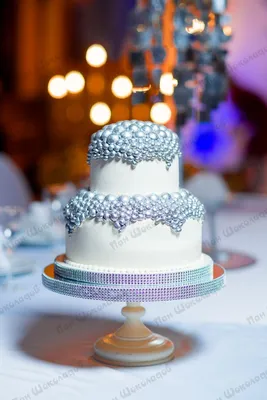 Торт на серебряную свадьбу (36) - купить на заказ с фото в Москве