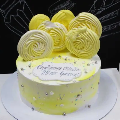Торт на Серебряную Свадьбу 26083120 стоимостью 3 770 рублей - торты на  заказ ПРЕМИУМ-класса от КП «Алтуфьево»
