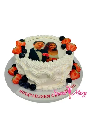 Торт без мастики на свадьбу БМ21 на заказ в Киеве ❤ Кондитерская Mr. Sweet