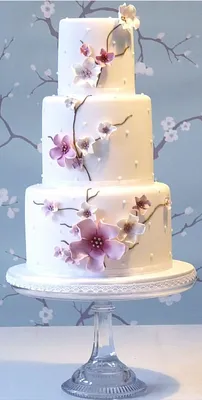 Трехъярусный торт на свадьбу СВ54 на заказ в Киеве ❤ Кондитерская Mr. Sweet