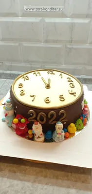 Новогодний торт «Часы» — рецепт с фото пошагово