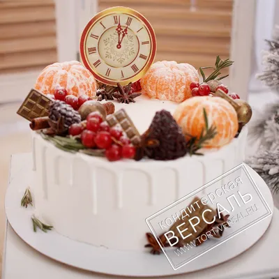 Торт «Новогодние часы» категории торты на Новый Год и Рождество (1-7 января)