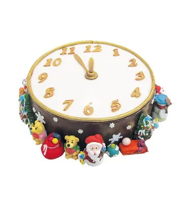 Торт новогодние часы — на заказ по цене 950 рублей кг | Кондитерская  Мамишка Москва