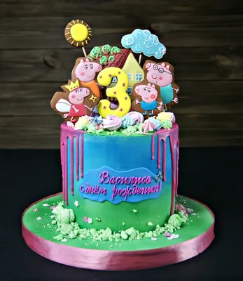 PEPPA PIG CARTOON CHOCOLATE CAKE - YouTube