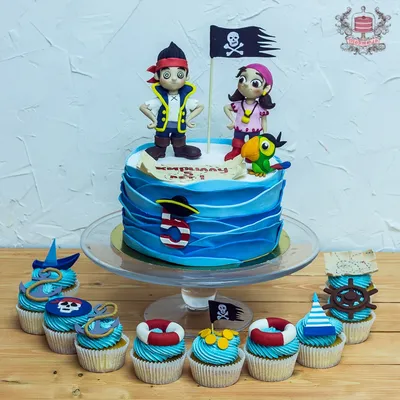 Торт для мальчика с пиратами на заказ на день рождения