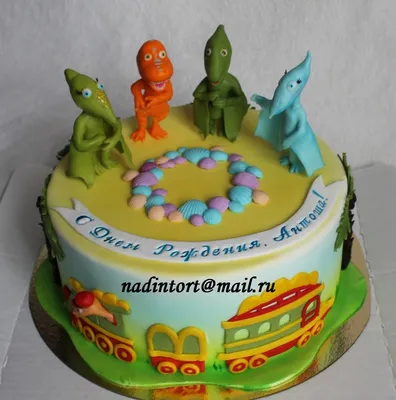 Торт динозавр для девочки - 70 фото