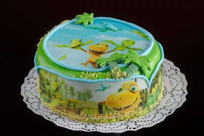 Торт Поезд динозавров #тортназаказкиеввиноградарь #торткиев #тортдлядевочки  #тортпоезддинозавров Zaykin cake | Cake, Desserts, Birthday cake