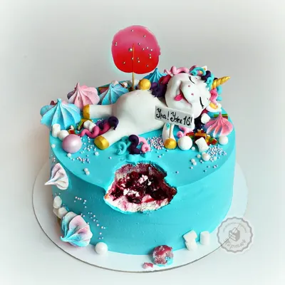 Торт синий трактор | Торт для ребёнка, Торт на день рождения, Оригинальные  торты