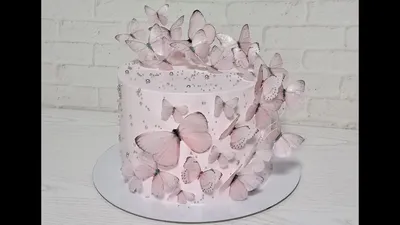 Купить Торт c бабочками №129 — 975 грн/кг*С учетом стоимости декора Cupcake  Studio 2022