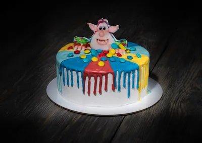 Торт на 3 года 11067221 детский для девочек с бубой в день рождения с  мастикой - торты на заказ ПРЕМИУМ-класса от КП «Алтуфьево»