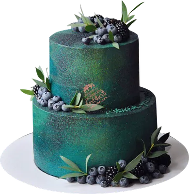 Торт для праздника из фруктов и ягод \"Голубика и ежевика на шоколаде\" по  отличной цене от 3450.00 руб/кг